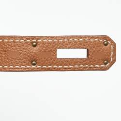 Pre Owned Hermes Gold Togo Leather Gold Finish Birkin 30 Bag