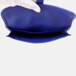 Pre Owned Hermes Jige Duo Blue Electric Swift Leather