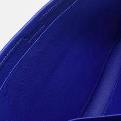 Pre Owned Hermes Jige Duo Blue Electric Swift Leather