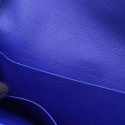 Pre Owned Hermes Jige Duo Blue Electric Swift Leather