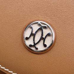 Pre Owned Hermes Shoulder Pouch Gold Box Calf Leather