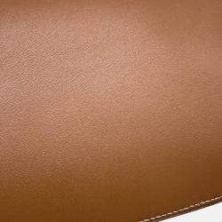 Pre Owned Hermes Shoulder Pouch Gold Box Calf Leather