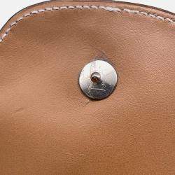 Pre Owned Hermes Shoulder Pouch Gold Box Calf Leather