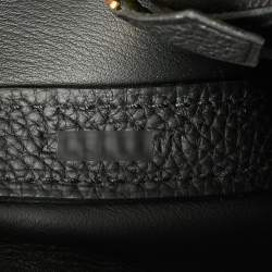 Pre Owned Hermes Noir Matte Alligator and Togo Leather Gold Finish 24/24 29 Bag