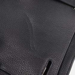 Pre Owned Hermes Steve Caporal 27 Blue Ocean Taurillon Clemence Shoulder Bag