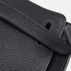 Pre Owned Hermes Steve Caporal 27 Blue Ocean Taurillon Clemence Shoulder Bag