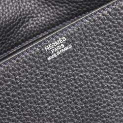 Pre Owned Hermes Steve Caporal 27 Blue Ocean Taurillon Clemence Shoulder Bag