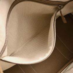Pre Owned Hermes Garden Party 36 PM Etoupe Gray Negonda Tote Handbag