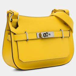 Pre Owned Hermes Mini Jypsiere Yellow Swift Leather Crossbody Bag