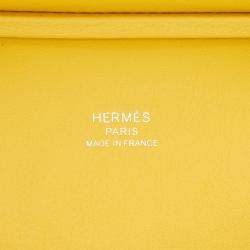 Pre Owned Hermes Mini Jypsiere Yellow Swift Leather Crossbody Bag