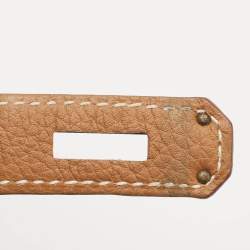 Pre Owned Hermes Gold Togo Leather Gold Finish Birkin 30 Bag