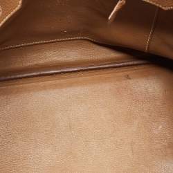 Pre Owned Hermes Gold Togo Leather Gold Finish Birkin 30 Bag