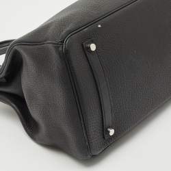 مملوكة مسبقًا حقيبة هيرمس بيركين 35 جلد  توغو نوار إكسسوار مطلي ذهبي