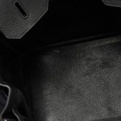 مملوكة مسبقًا حقيبة هيرمس بيركين 35 �جلد  توغو نوار إكسسوار مطلي ذهبي