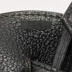 مملوكة مسبقًا حقيبة هيرمس بيركين 35 جلد  توغو نوار إكسسوار مطلي ذهبي