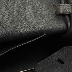 مملوكة مسبقًا حقيبة هيرمس بيركين 35 جلد  توغو نوار إكسسوار مطلي ذهبي