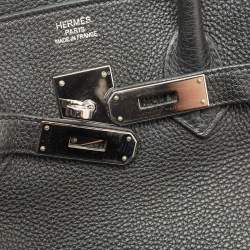 مملوكة مسبقًا حقيبة هيرمس بيركين 35 جلد  توغو نوار إكسسوار مطلي ذهبي