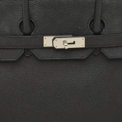 مملوكة مسبقًا حقيبة هيرمس بيركين 35 جلد  توغو نوار إكسسوار مطلي ذهبي