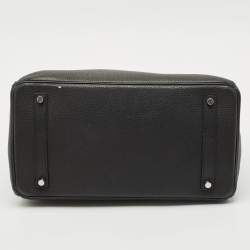 مملوكة مسبقًا حقيبة هيرمس بيركين 35 جلد  توغو نوار إكسسوار مطلي ذهبي