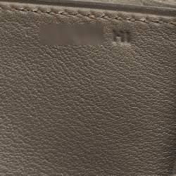 Pre Owned Hermes Etain Swift Leather Gold Finish Constance 18 Mini Bag
