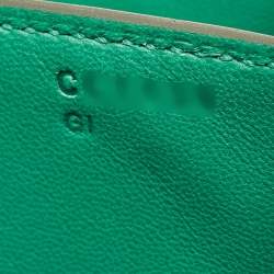 Pre Owned Hermès Vert Vertigo Epsom Leather Gold Finish Constance 24 Bag