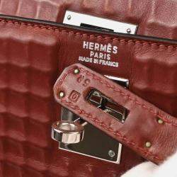 مملوكة مسبقًا حقيبة هيرمس كيلي 32 سولييه "روج H إيفر دويتش وافل"
