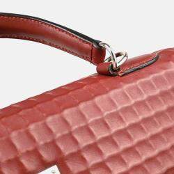 مملوكة مسبقًا حقيبة هيرمس كيلي 32 سولييه "روج H إيفر دويتش وافل"