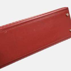 مملوكة مسبقًا حقيبة هيرمس كيلي 32 سولييه "روج H إيفر دويتش وافل"