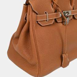 Pre Owned Hermes Gold Togo Birkin 30 Handbag