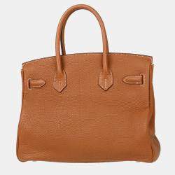 Pre Owned Hermes Gold Togo Birkin 30 Handbag