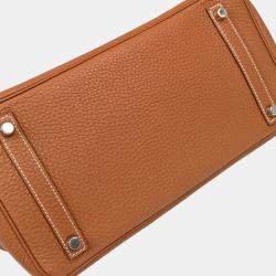 Pre Owned Hermes Gold Togo Birkin 30 Handbag