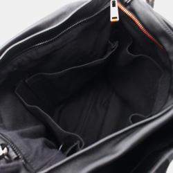 Pre Owned Hermes Caravan Vertical Black Leather Bag  
