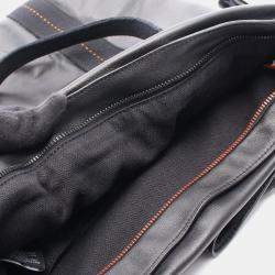 Pre Owned Hermes Caravan Vertical Black Leather Bag  
