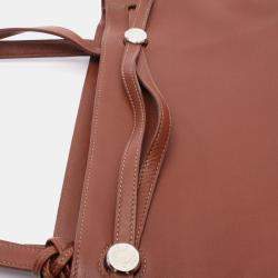 Pre Owned Hermes Cabana Gulliver Brown Leather Tote Bag