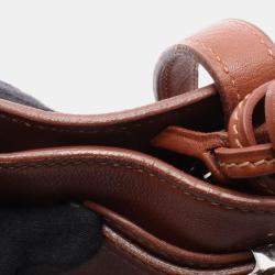 Pre Owned Hermes Cabana Gulliver Brown Leather Tote Bag