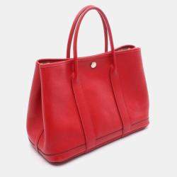 Pre Owned Hermes Garden Party TPM Leather Bag