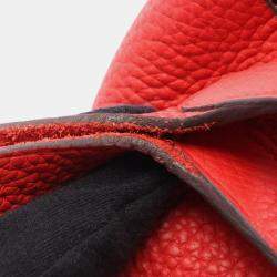 Pre Owned Hermes Picotin Lock 18 Rouge Tomate Taurillon Clemence Leather Shoulder Bag