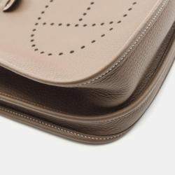 Pre Owned Hermes Evelyne 3 Trois PM Etoupe Grey