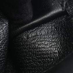 Pre Owned Hermes Kelly To Go Black Chevre Leather Shoulder Bag