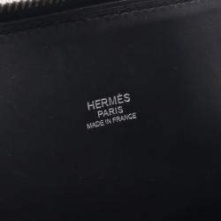 Pre Owned Hermes Bolide31 Shoulder Handbag Clemence Leather Black X Shw