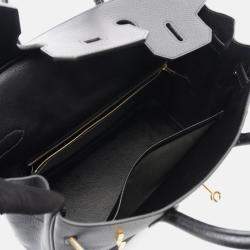 Pre Owned Hermes HAC Birkin 32 Black Ardennes Leather Handbag