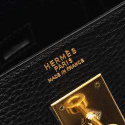 Pre Owned Hermes HAC Birkin 32 Black Ardennes Leather Handbag