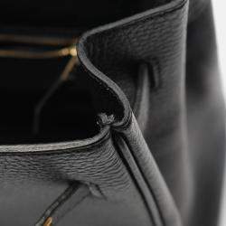 Pre Owned Hermes HAC Birkin 32 Black Ardennes Leather Handbag