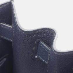 مملوكة مسبقًا حقيبة هيرمس كيلي 28 أزرق نيلي