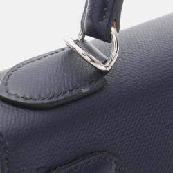 مملوكة مسبقًا حقيبة هيرمس كيلي 28 أزرق نيلي