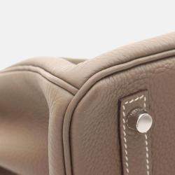 Pre Owned Hermes Birkin 30 Etoupe Togo Leather Handbag