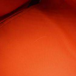 Pre Owned Hermes Dog Carrier Khaki/Dark Brown Canvas and Leather Shoulder Bag