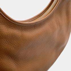 Pre Owned Hermes Gao Gold Taurillon Clemence Leather Shoulder Bag