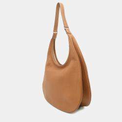 Pre Owned Hermes Gao Gold Taurillon Clemence Leather Shoulder Bag