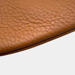 Pre Owned Hermes Gao Gold Taurillon Clemence Leather Shoulder Bag